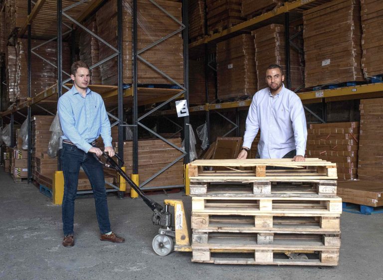 Furniturebox Managing Director Monty George, left, with his co-founder Dan Beckles
