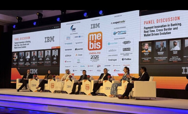 Sends chief executive Alona Shevtsova speaks on payments innovation panel at MEBIS 2026 in Dubai MEBIS 2026 payments innovation panel on stage in Dubai: Sends chief executive Alona Shevtsova speaks on payments innovation panel at MEBIS 2026 in Dubai