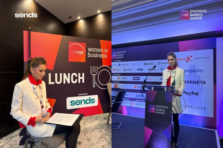 Sends CEO Alona Shevtsova at the Payments Leaders’ Summit in London: Payments Leaders’ Summit Sees Sends CEO Alona Shevtsova Run Women in Business Lunch